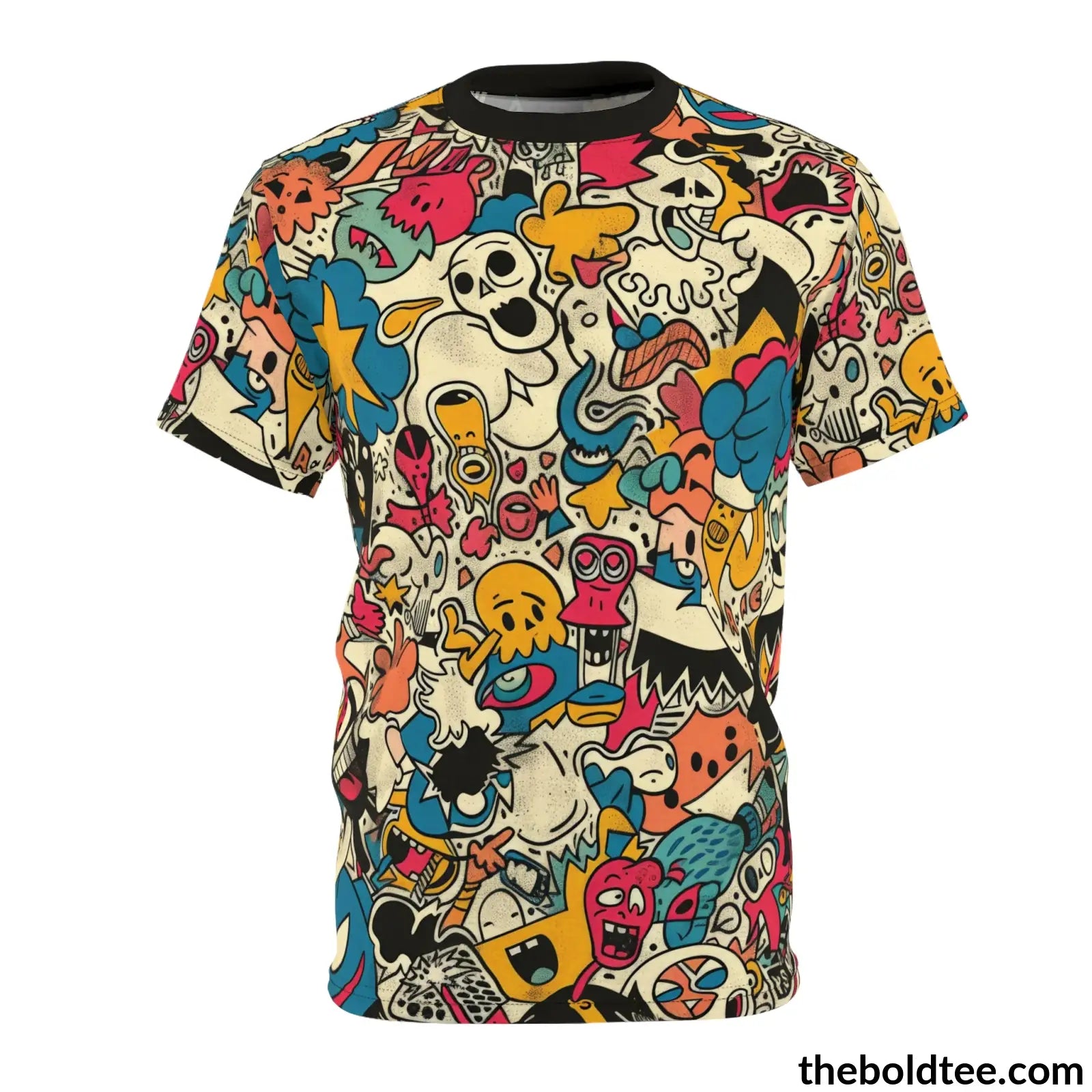 Comic Tee - Premium All Over Print Crewneck Shirt S Prints