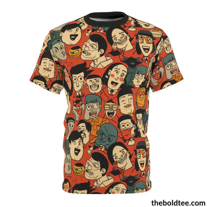 Comic Tee - Premium All Over Print Crewneck Shirt S Prints