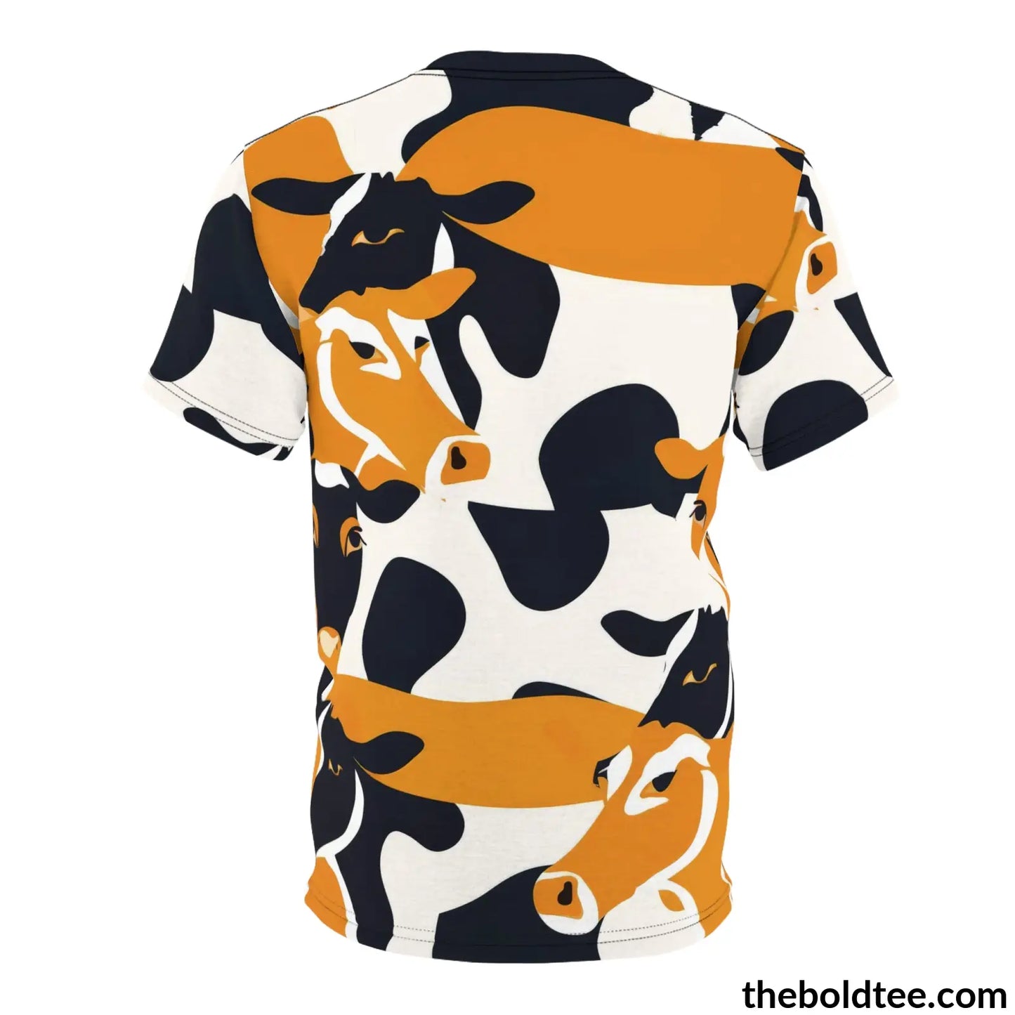 Cow Print Tee - Premium All Over Crewneck Shirt Prints