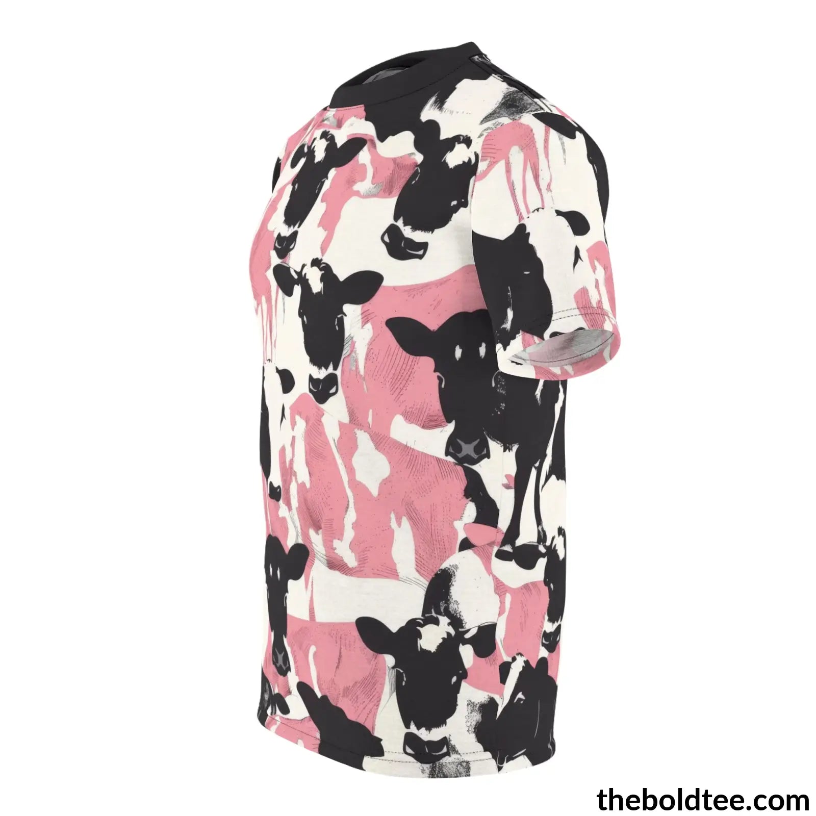 Cow Print Tee - Premium All Over Crewneck Shirt Prints