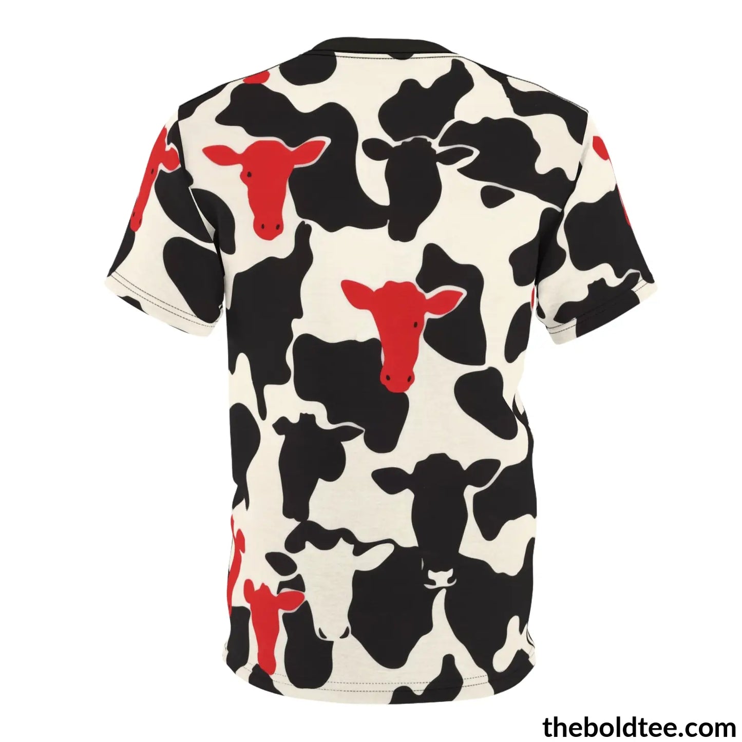 Cow Print Tee - Premium All Over Crewneck Shirt Prints