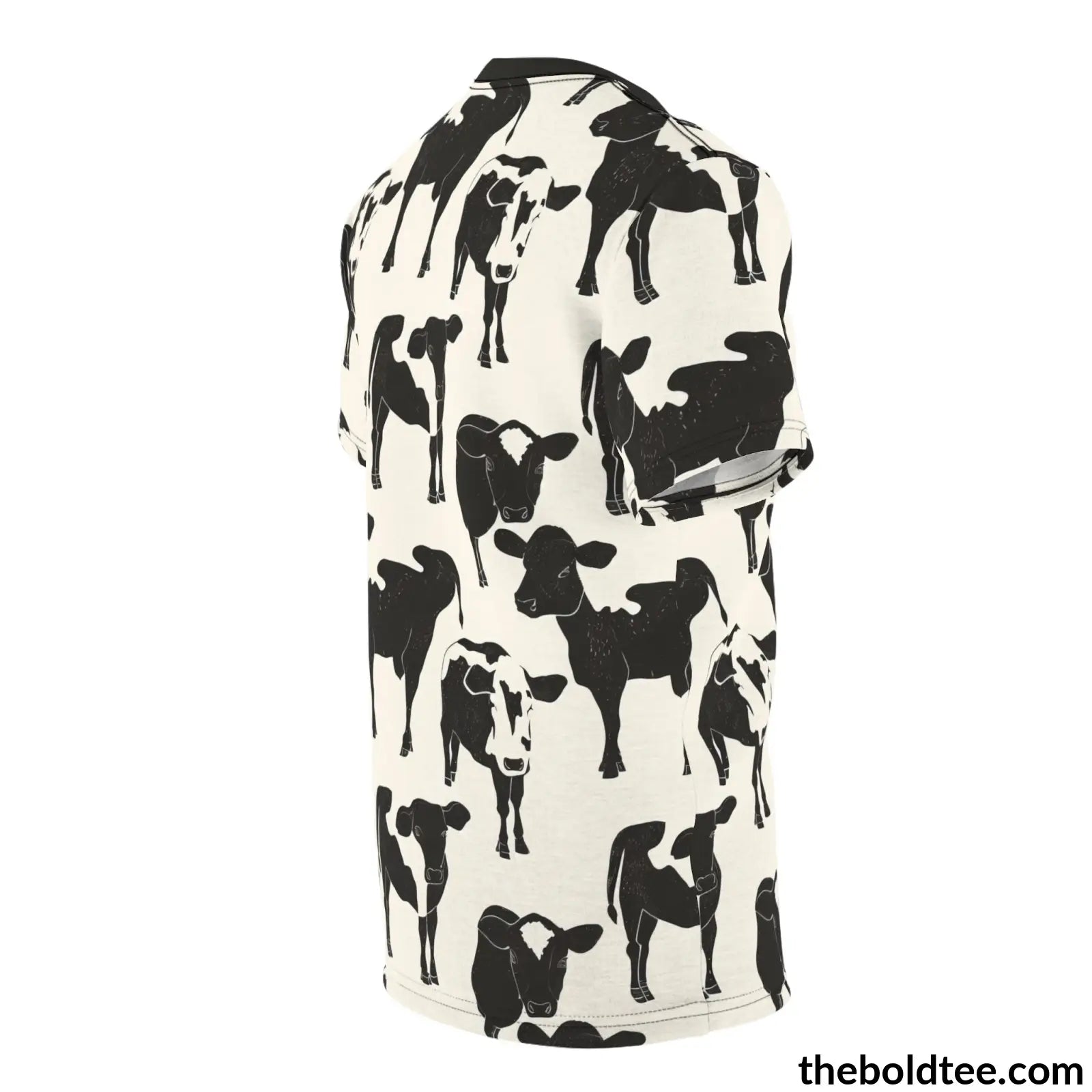 Cow Print Tee - Premium All Over Crewneck Shirt Prints