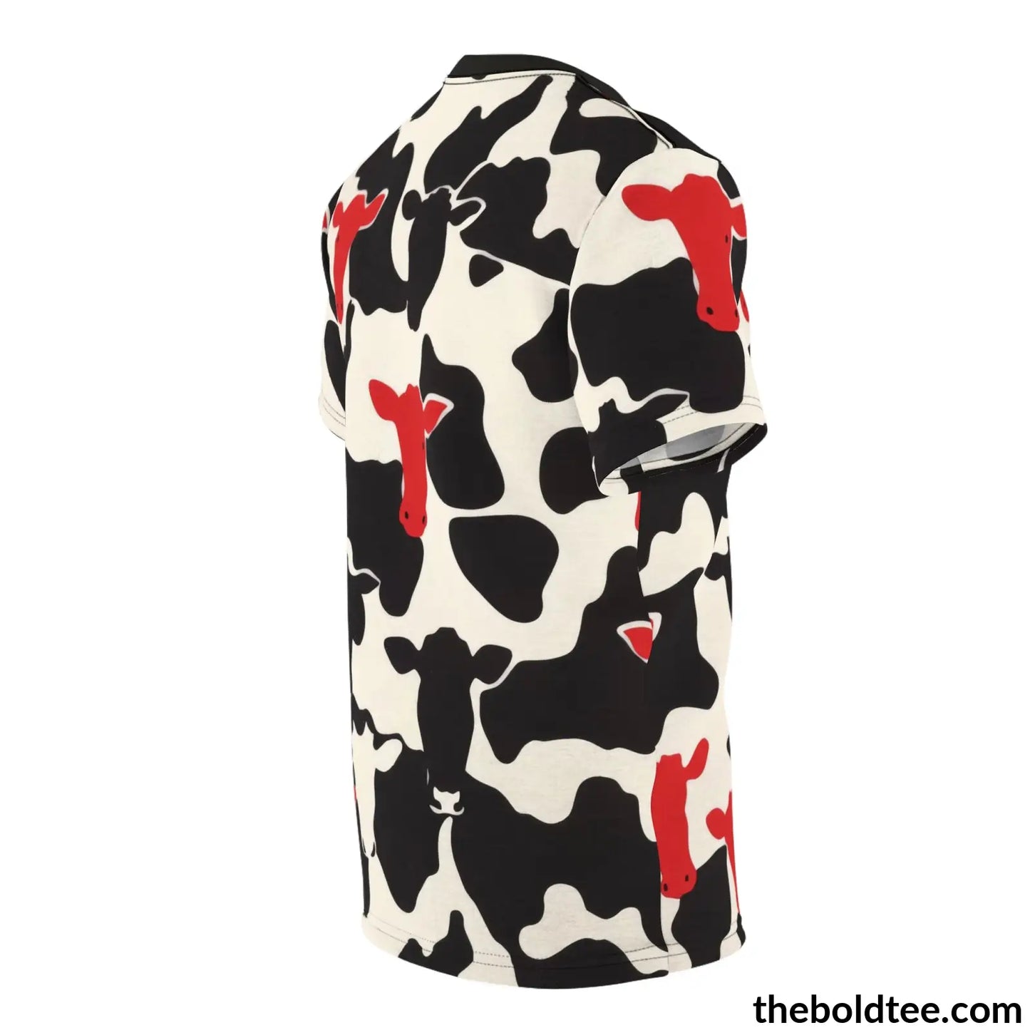 Cow Print Tee - Premium All Over Crewneck Shirt Prints