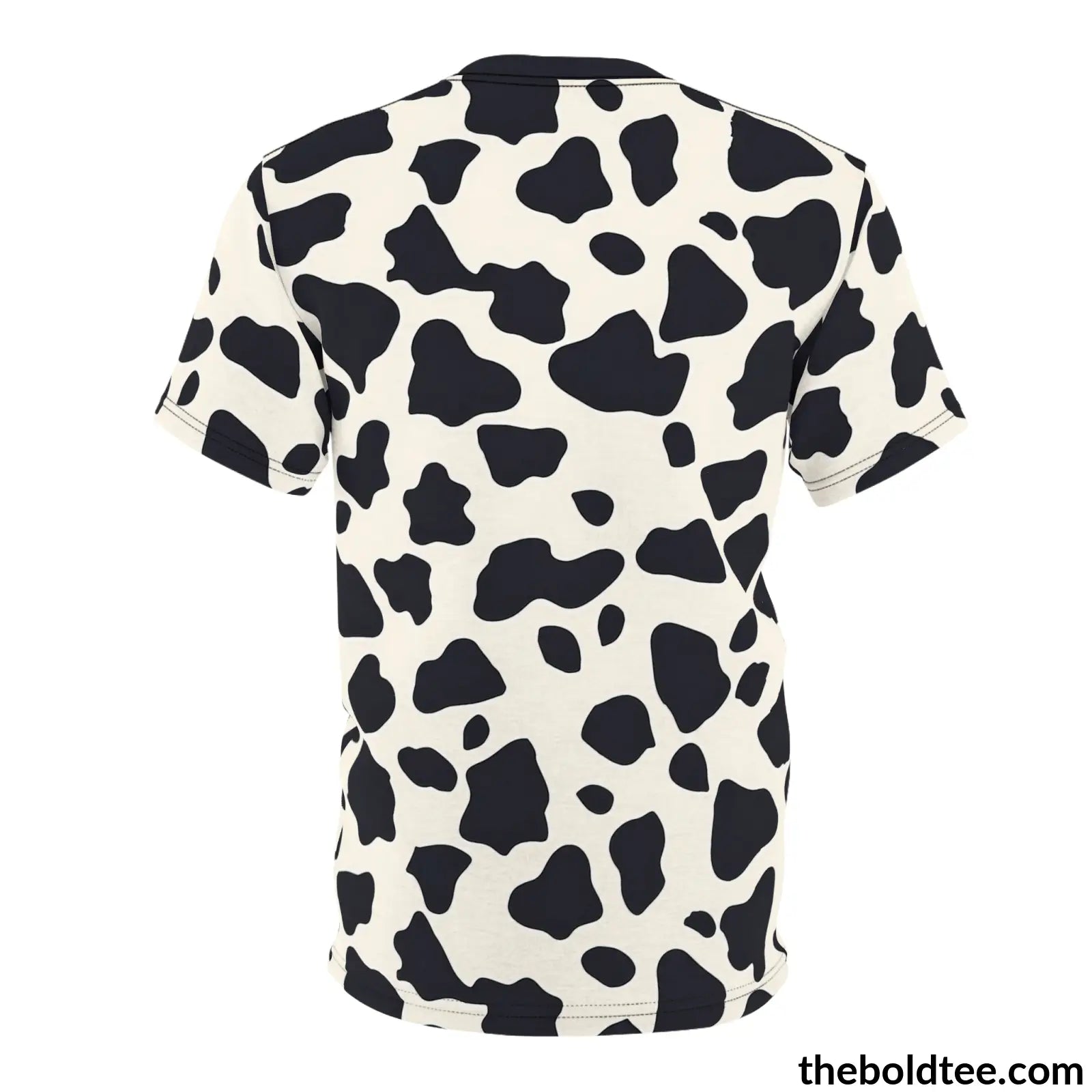 Cow Print Tee - Premium All Over Crewneck Shirt Prints