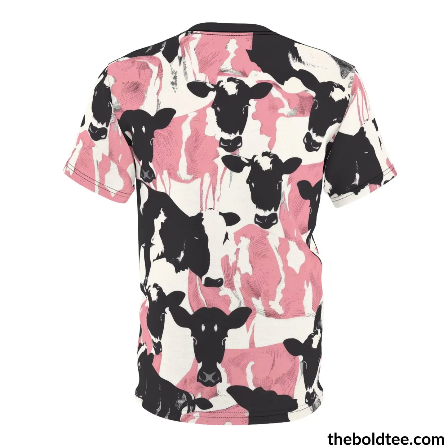 Cow Print Tee - Premium All Over Crewneck Shirt Prints