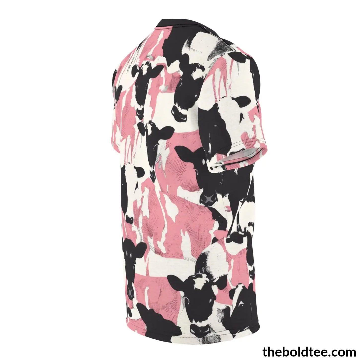 Cow Print Tee - Premium All Over Crewneck Shirt Prints