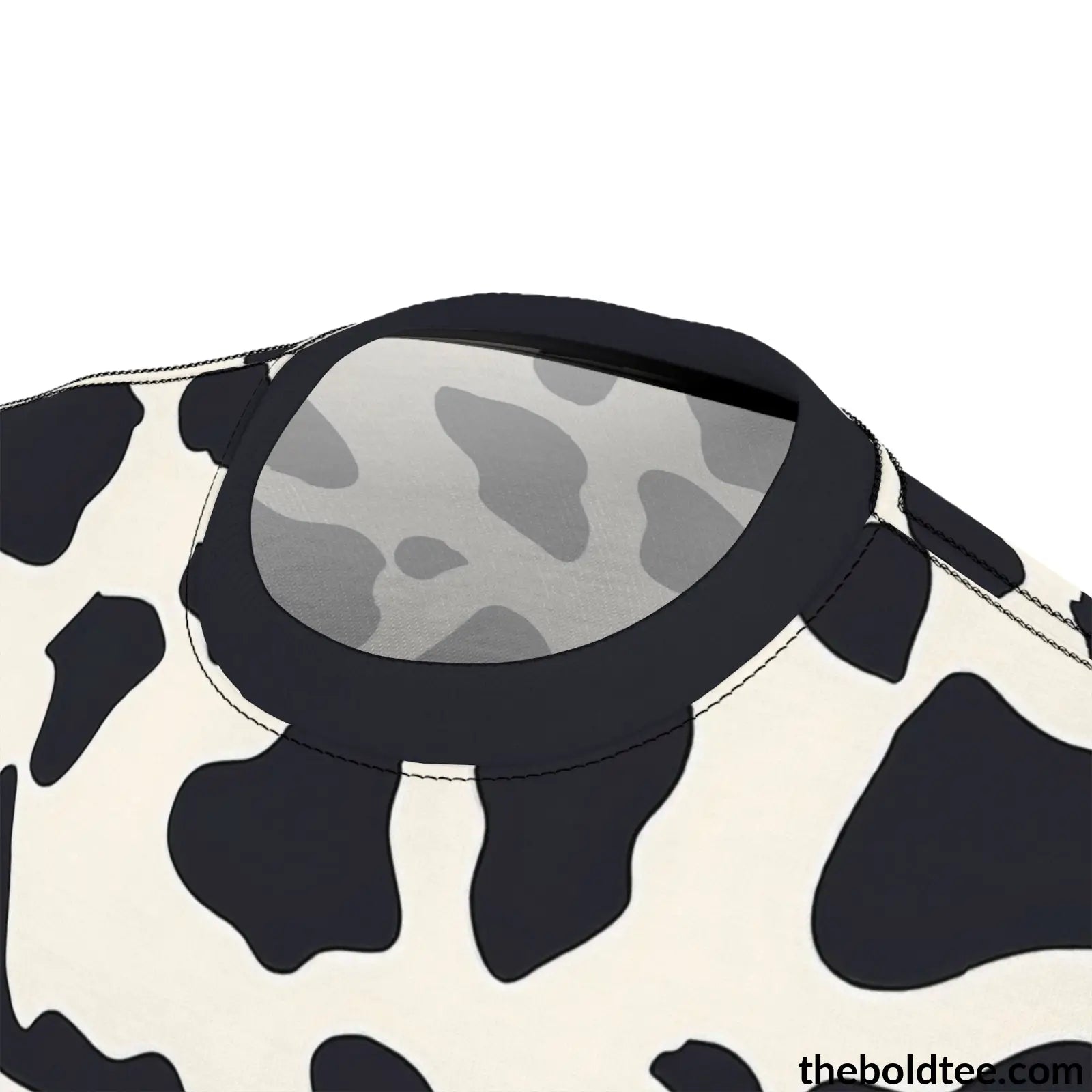 Cow Print Tee - Premium All Over Crewneck Shirt Prints