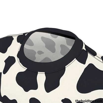 Cow Print Tee - Premium All Over Crewneck Shirt Prints