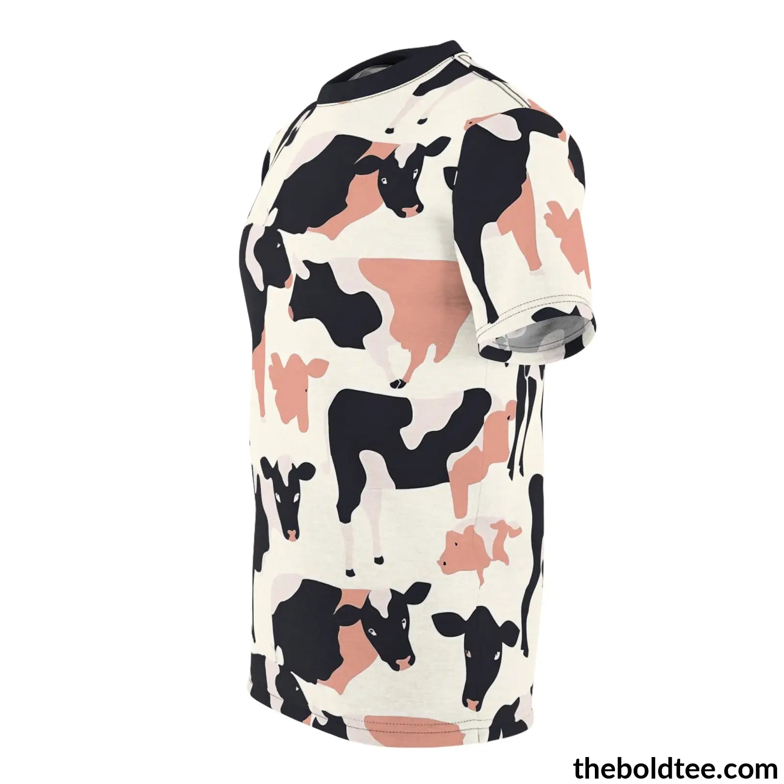 Cow Print Tee - Premium All Over Crewneck Shirt Prints