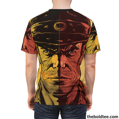 Cowboy Pop Art Tee - Premium All Over Print Crewneck Prints