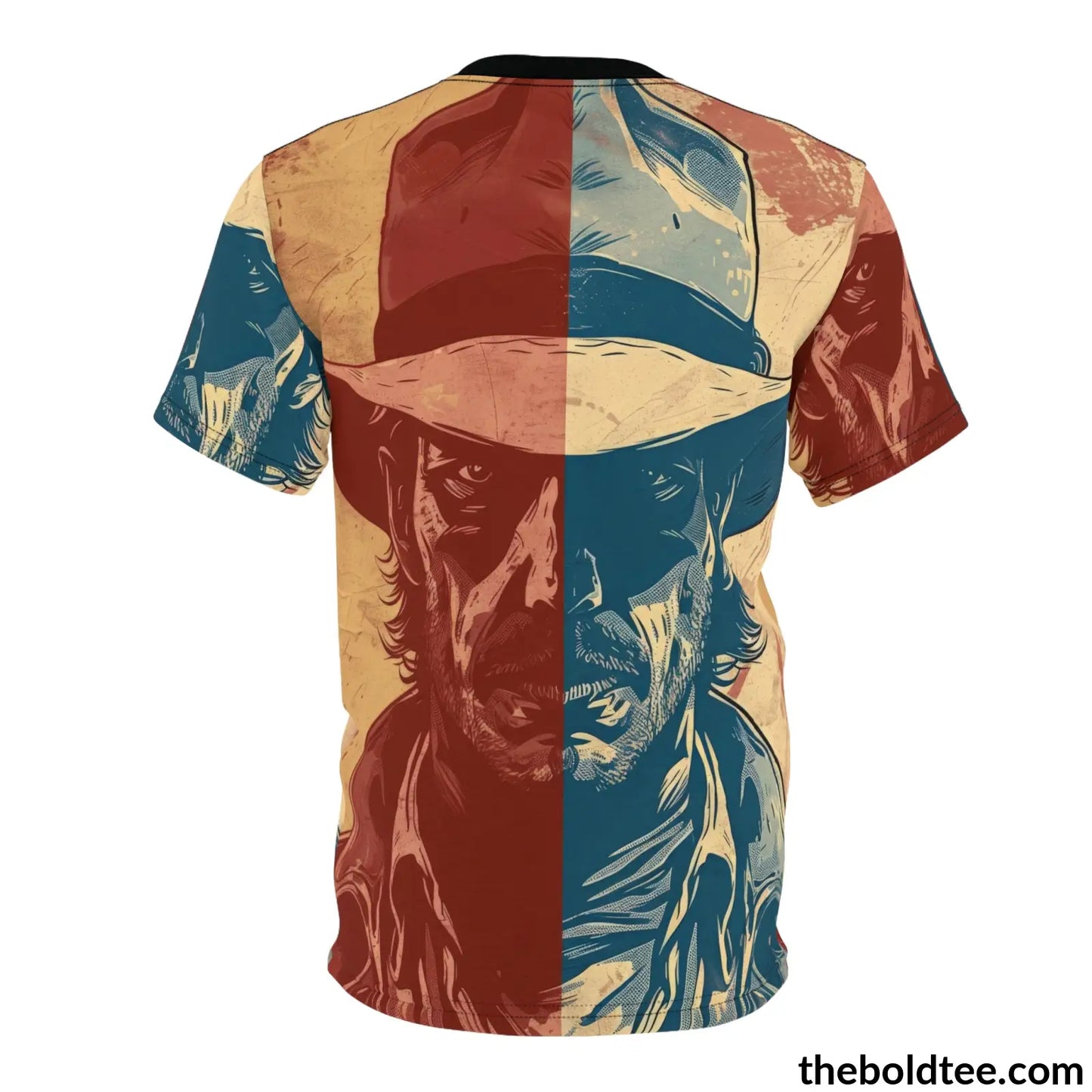 Cowboy Pop Art Tee - Premium All Over Print Crewneck Prints