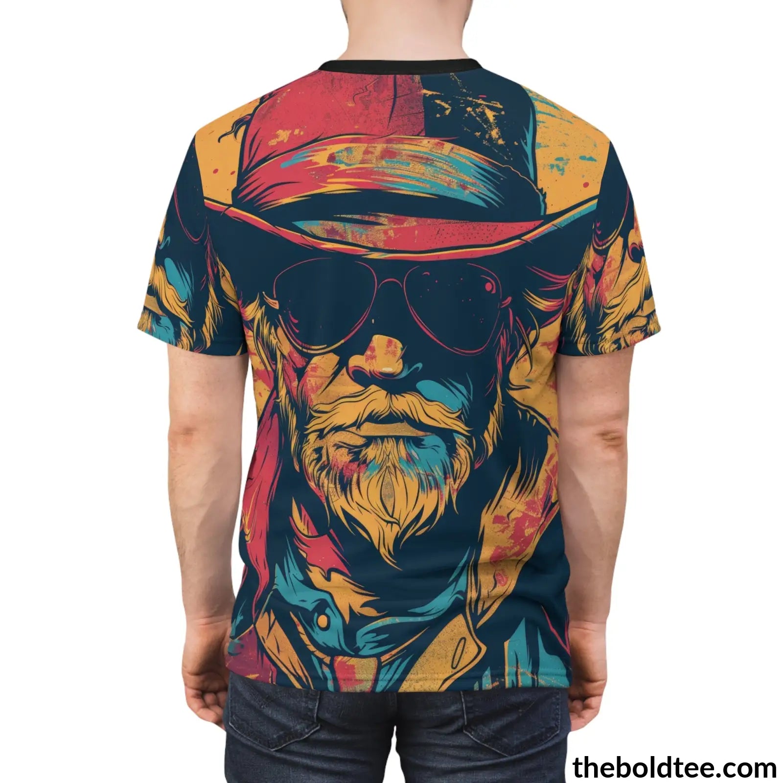 Cowboy Pop Art Tee - Premium All Over Print Crewneck Prints