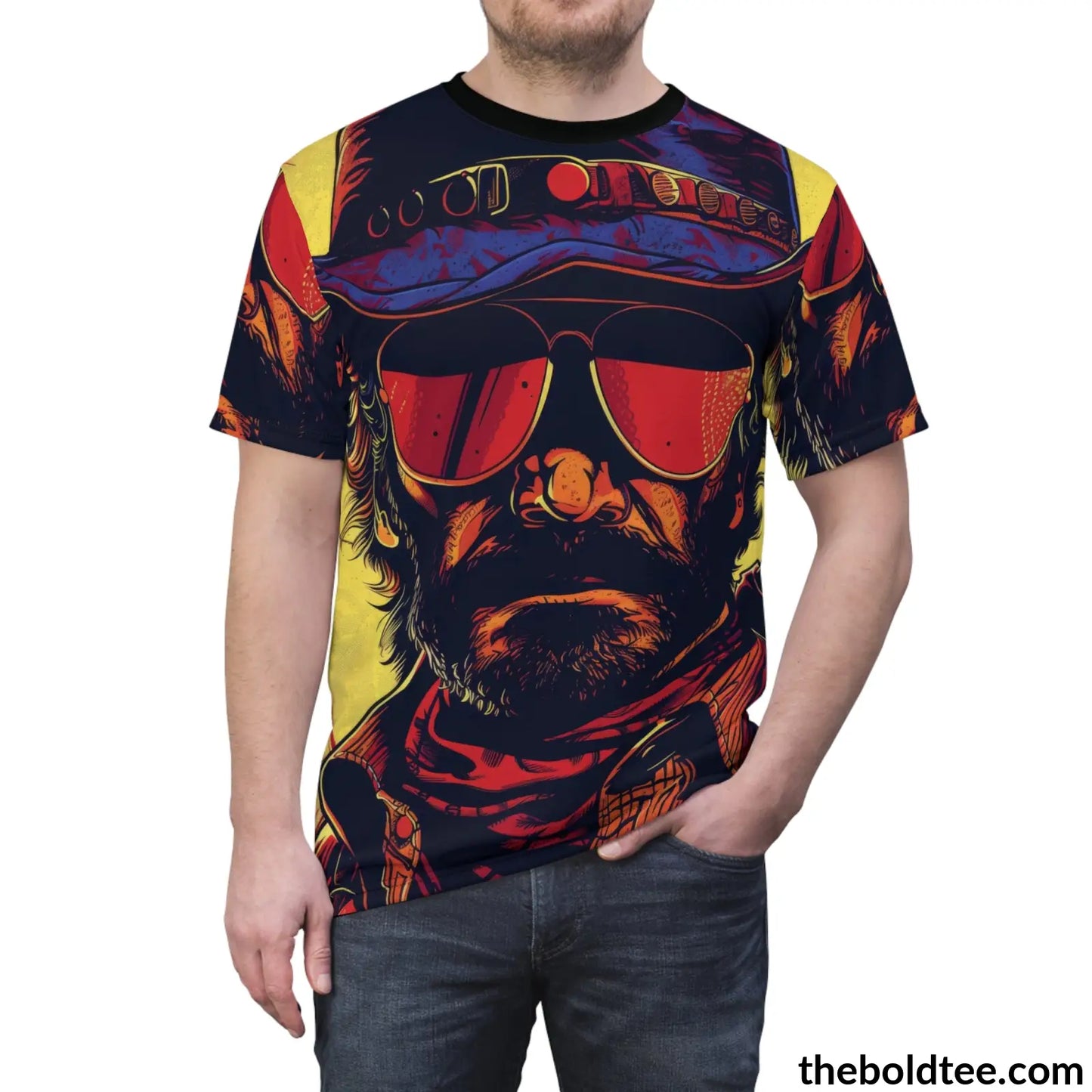 Cowboy Pop Art Tee - Premium All Over Print Crewneck Prints