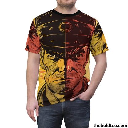 Cowboy Pop Art Tee - Premium All Over Print Crewneck Prints