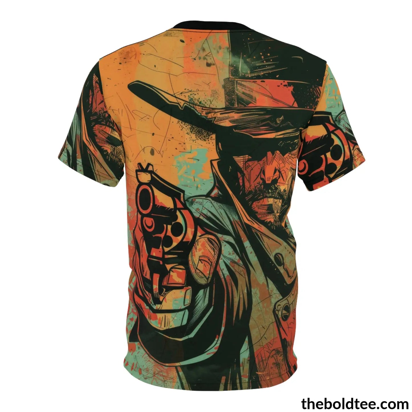 Cowboy Pop Art Tee - Premium All Over Print Crewneck Prints