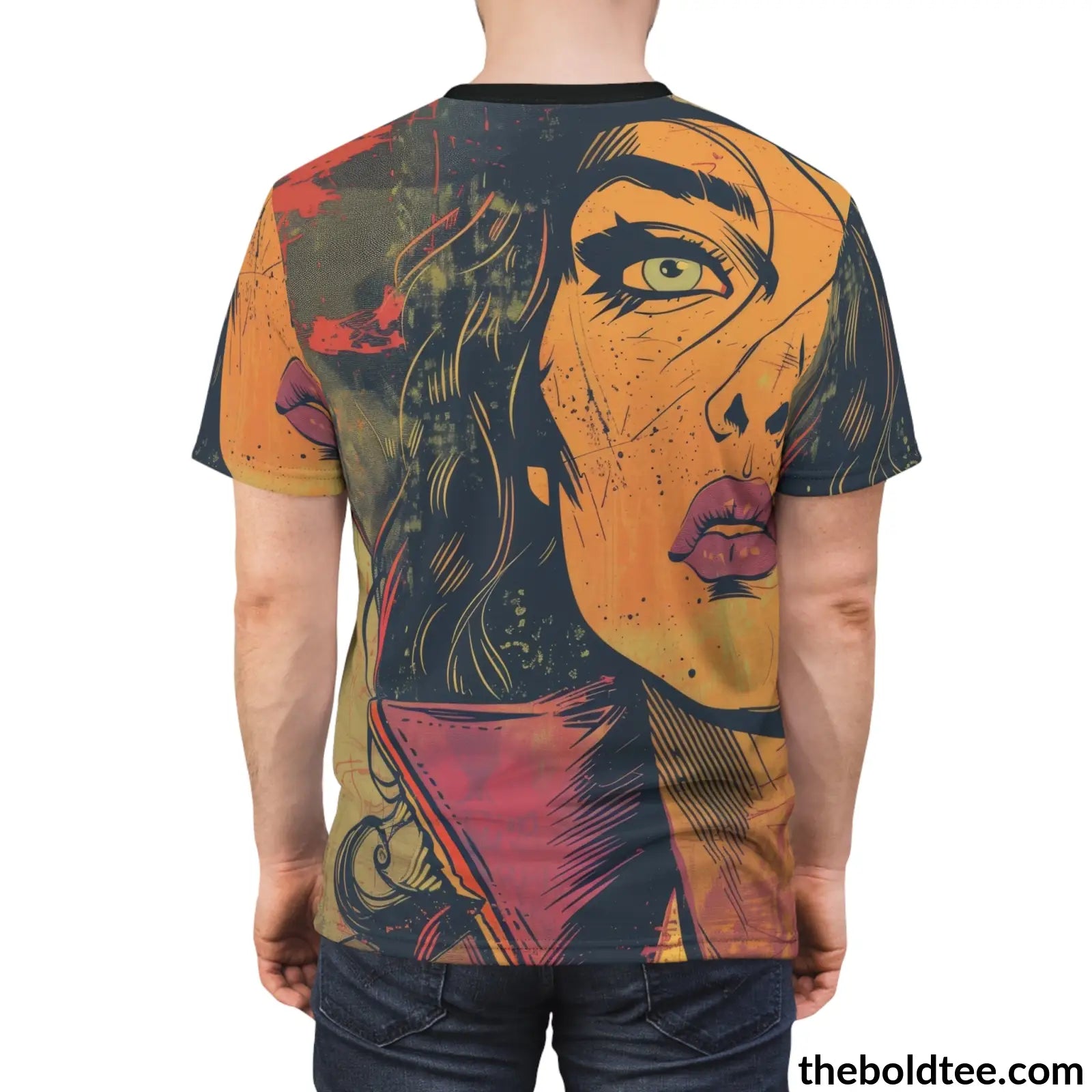 Cowgirl Pop Art Tee - Premium All Over Print Crewneck Prints