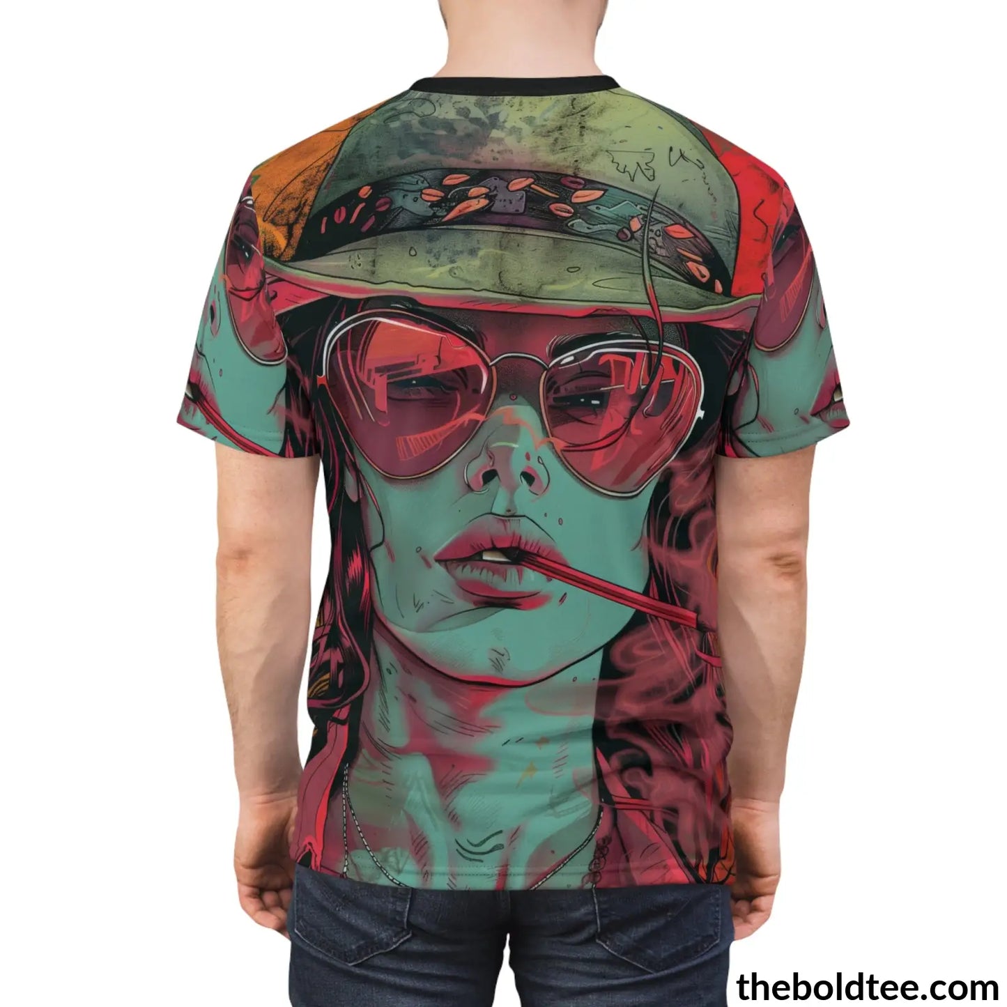 Cowgirl Pop Art Tee - Premium All Over Print Crewneck Prints