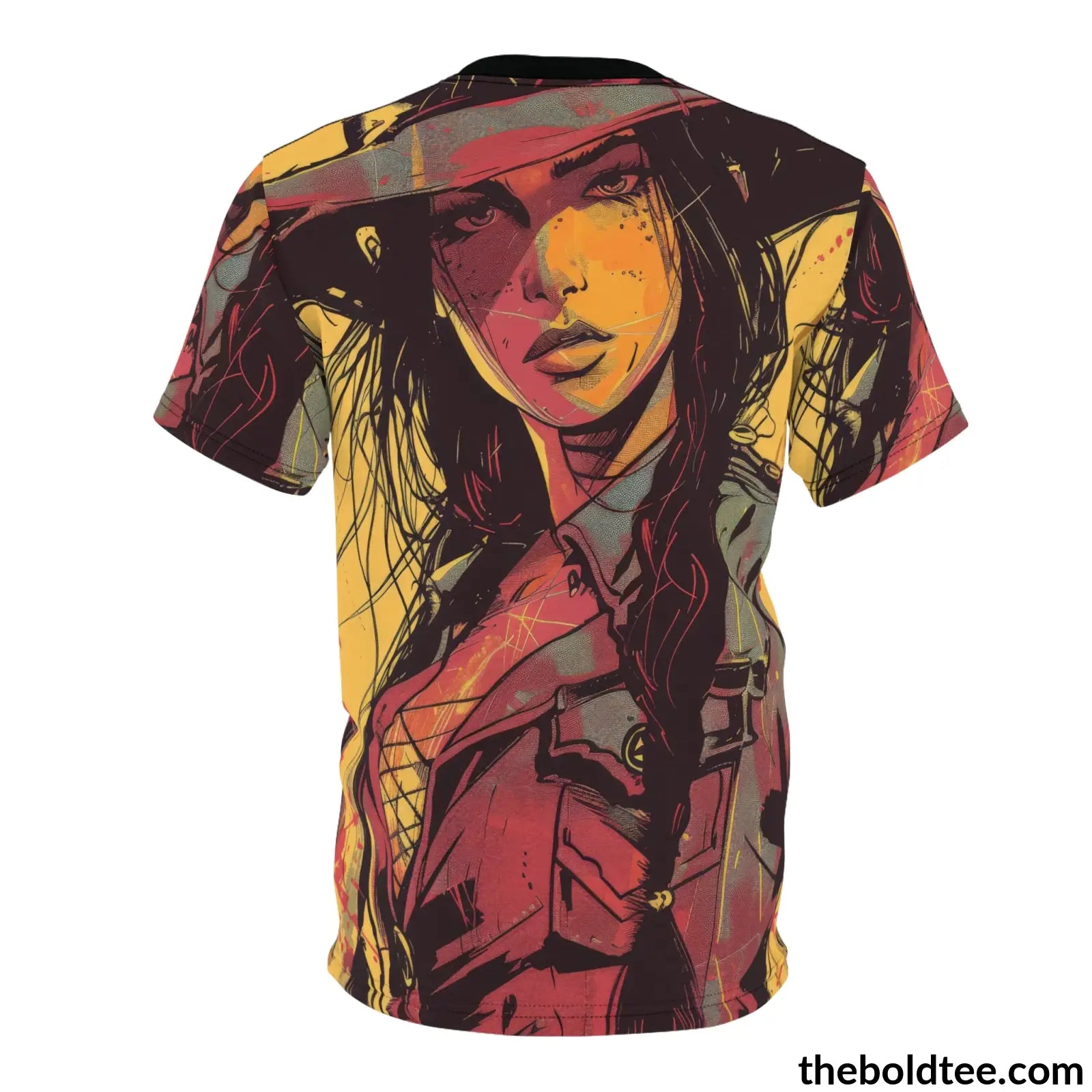 Cowgirl Pop Art Tee - Premium All Over Print Crewneck Prints