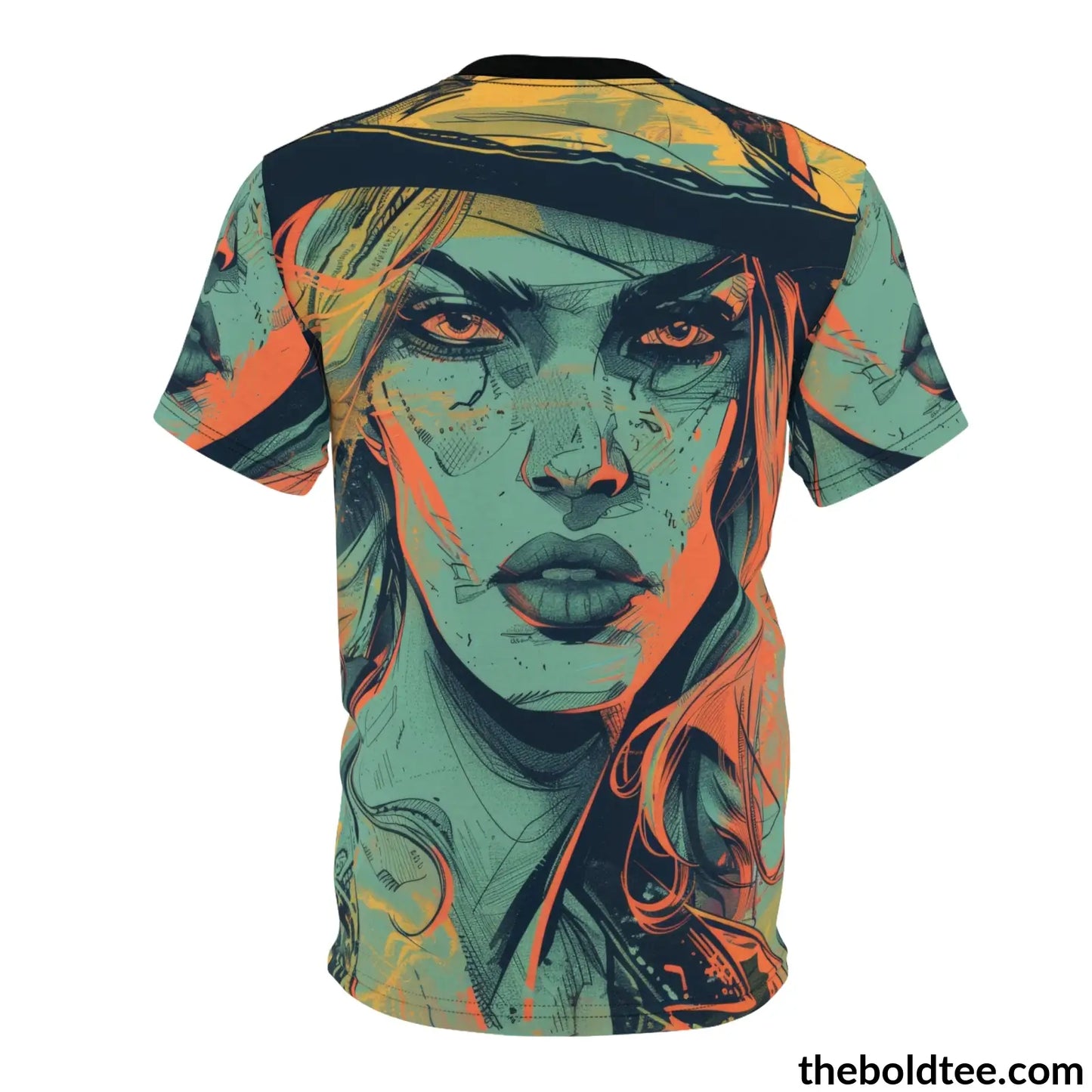 Cowgirl Pop Art Tee - Premium All Over Print Crewneck Prints