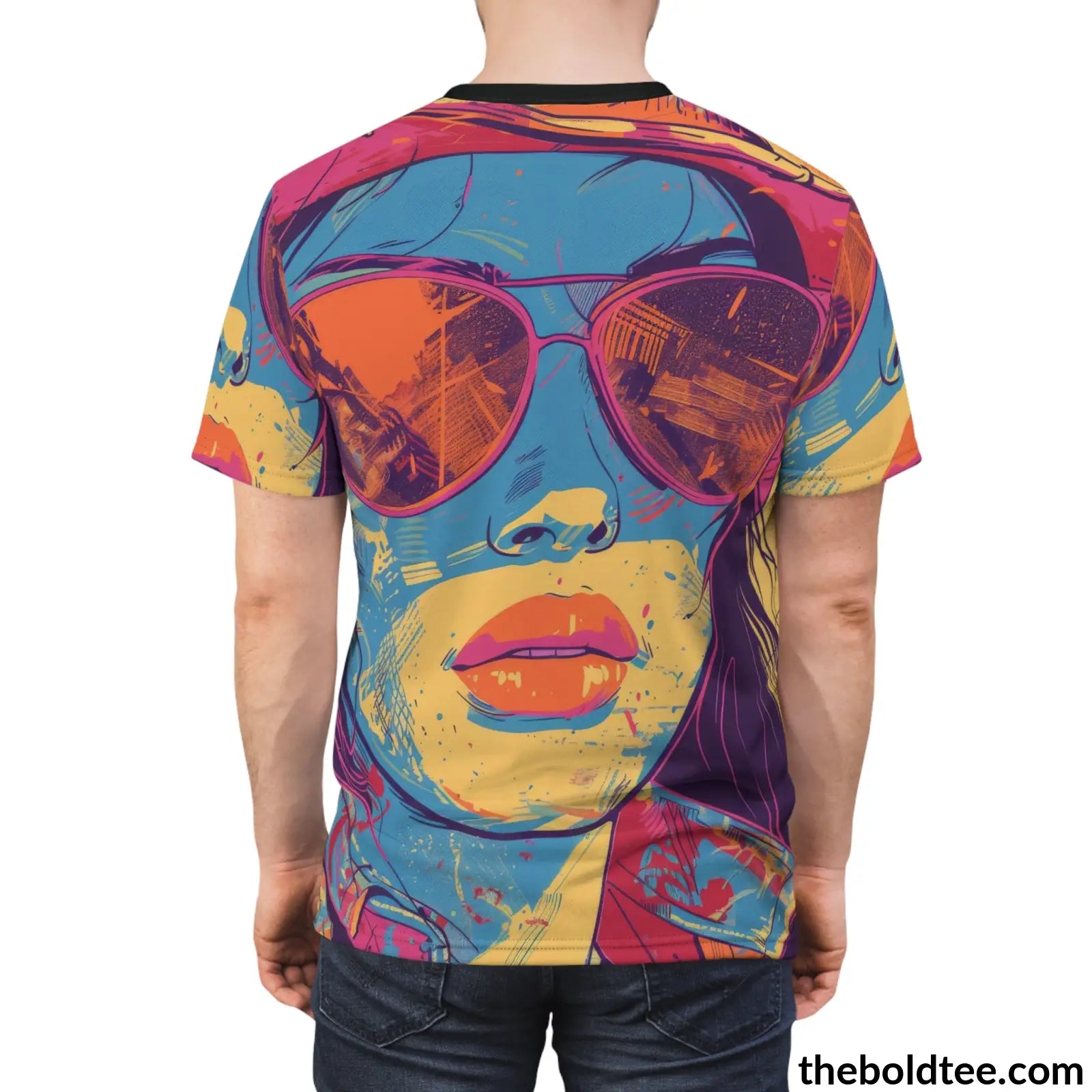 Cowgirl Pop Art Tee - Premium All Over Print Crewneck Prints