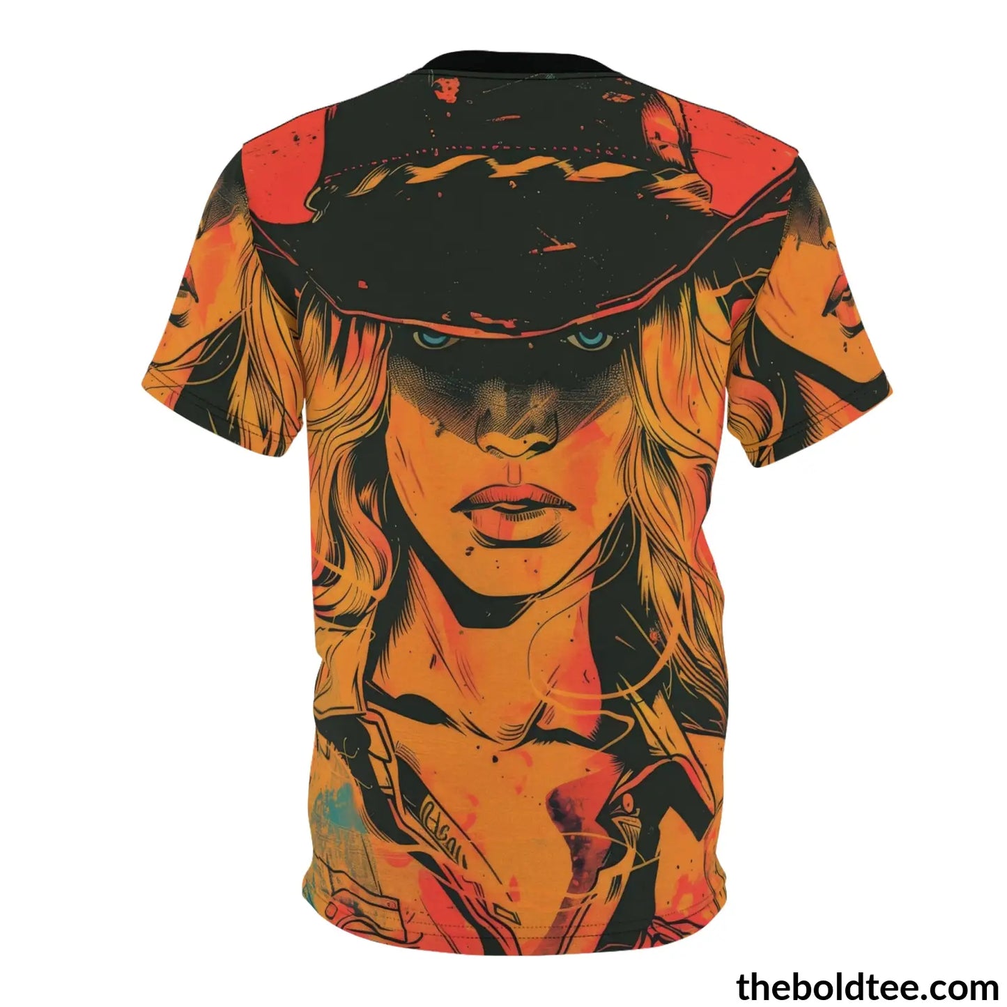 Cowgirl Pop Art Tee - Premium All Over Print Crewneck Prints