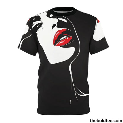 Diva Pop Art Tee - Premium All Over Print Crewneck Black Stitching / 6 Oz. S Prints