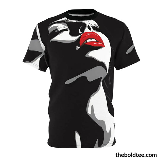 Diva Pop Art Tee - Premium All Over Print Crewneck Black Stitching / 6 Oz. S Prints