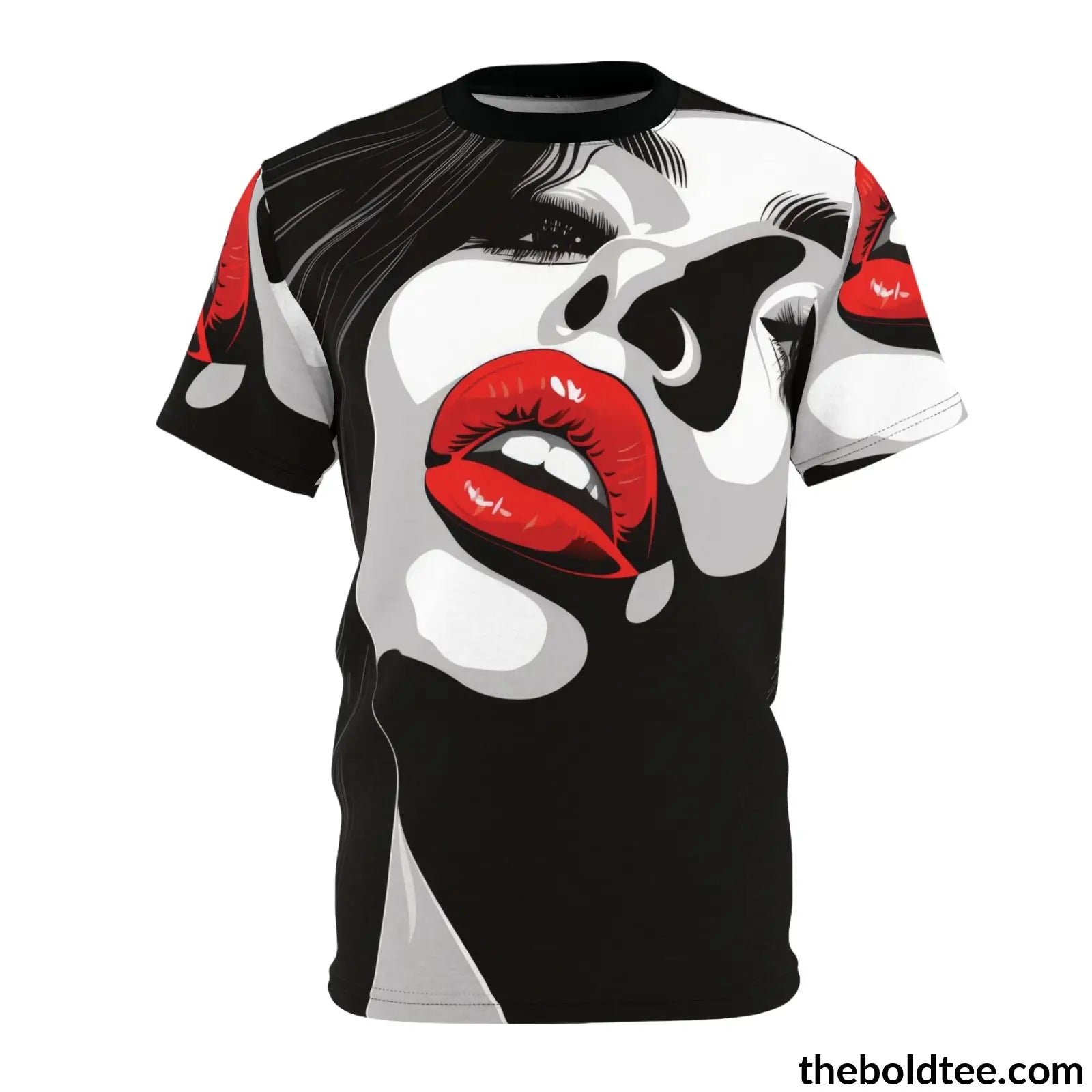 Diva Pop Art Tee - Premium All Over Print Crewneck Black Stitching / 6 Oz. S Prints