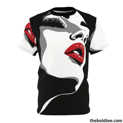 Diva Pop Art Tee - Premium All Over Print Crewneck Black Stitching / 6 Oz. S Prints