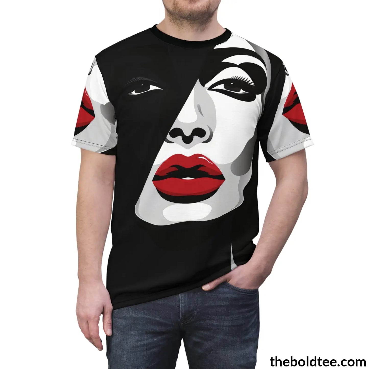 Diva Pop Art Tee - Premium All Over Print Crewneck Prints