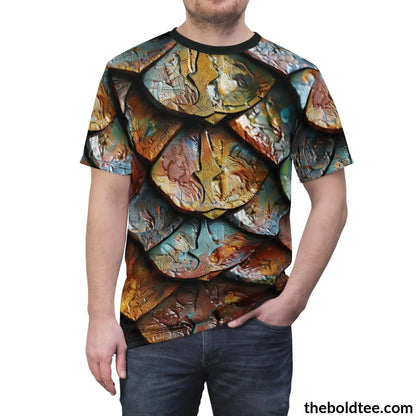 Dragon Scales Tee - Premium All Over Print Crewneck Shirt Prints