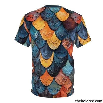 Dragon Scales Tee - Premium All Over Print Crewneck Shirt Prints