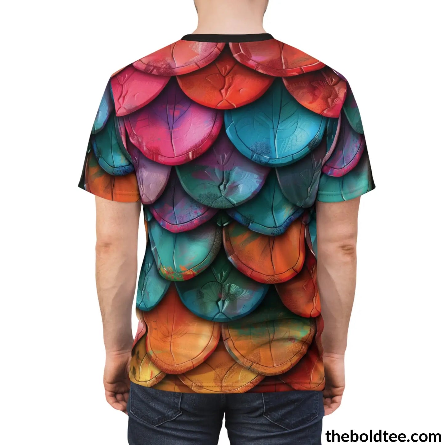 Dragon Scales Tee - Premium All Over Print Crewneck Shirt Prints