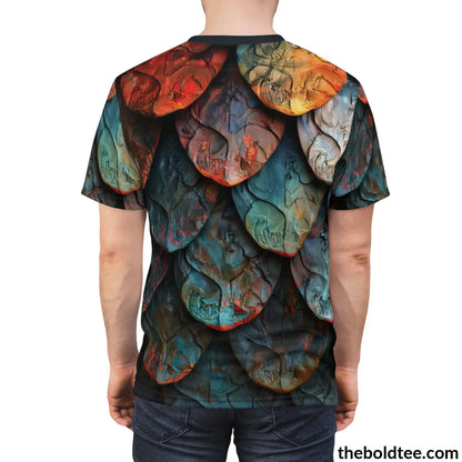 Dragon Scales Tee - Premium All Over Print Crewneck Shirt Prints