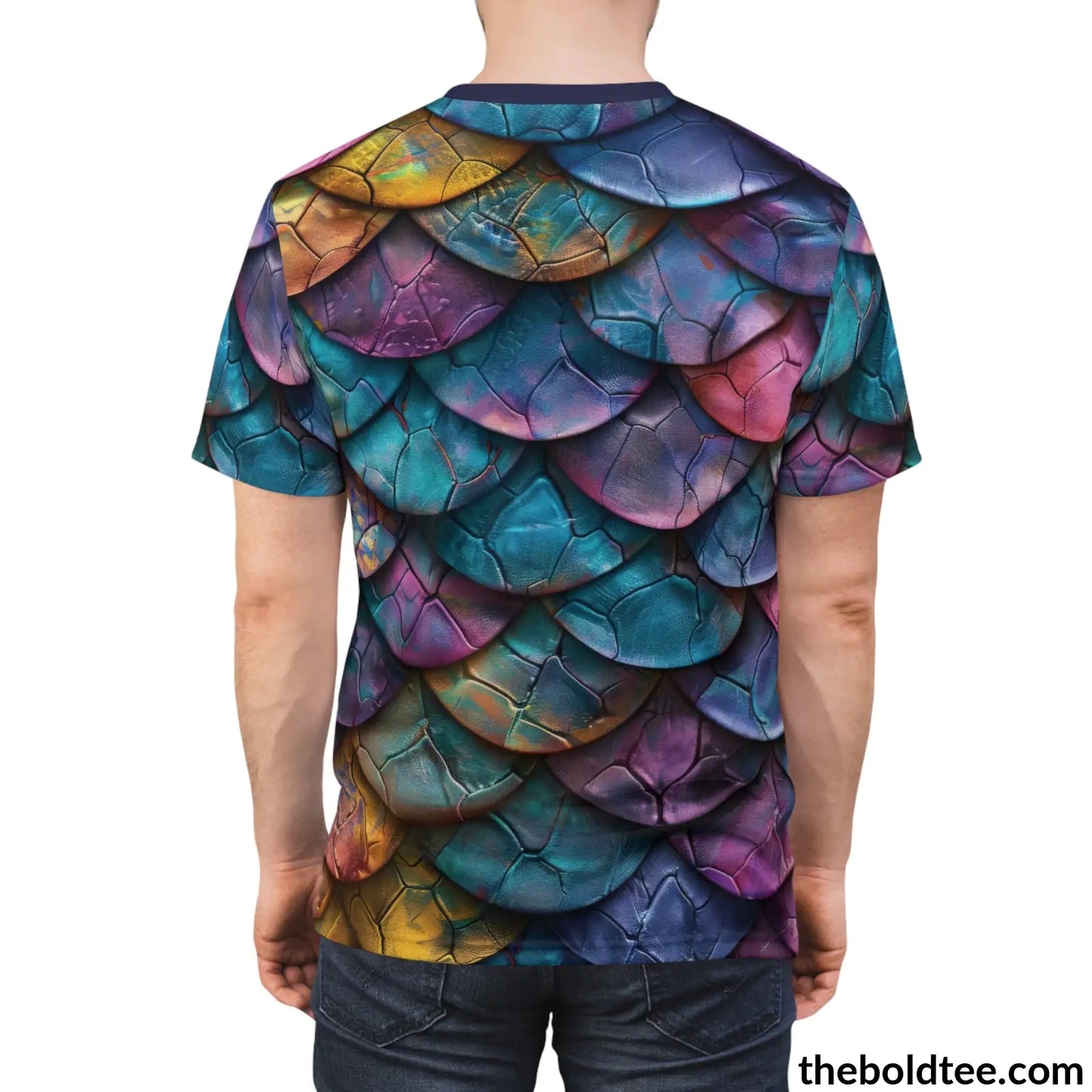 Dragon Scales Tee - Premium All Over Print Crewneck Shirt Prints