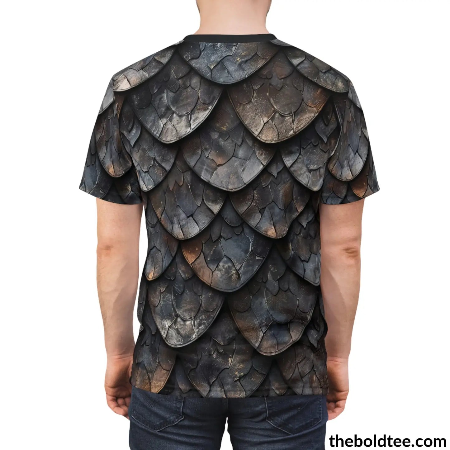 Dragon Scales Tee - Premium All Over Print Crewneck Shirt Prints