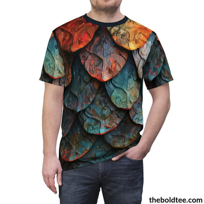 Dragon Scales Tee - Premium All Over Print Crewneck Shirt Prints