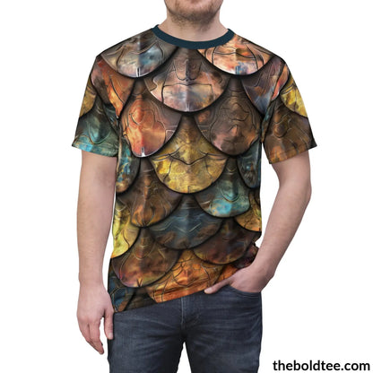 Dragon Scales Tee - Premium All Over Print Crewneck Shirt Prints