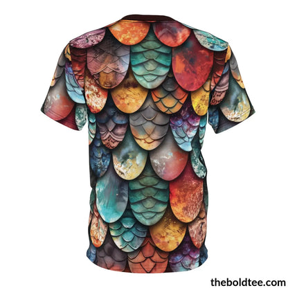 Dragon Scales Tee - Premium All Over Print Crewneck Shirt Prints