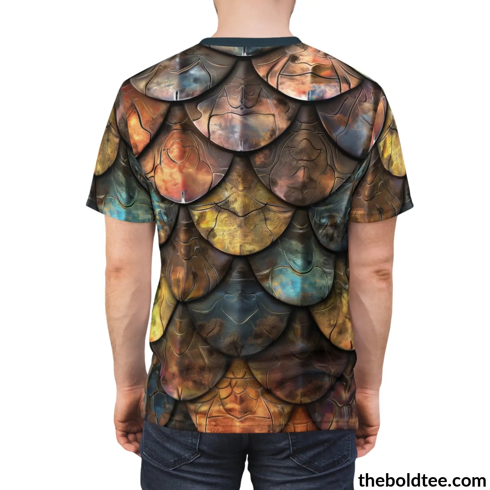 Dragon Scales Tee - Premium All Over Print Crewneck Shirt Prints