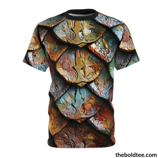 Dragon Scales Tee - Premium All Over Print Crewneck Shirt S Prints