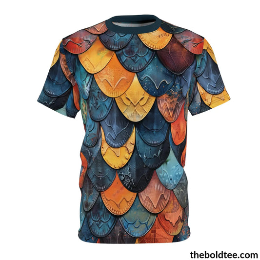 Dragon Scales Tee - Premium All Over Print Crewneck Shirt S Prints