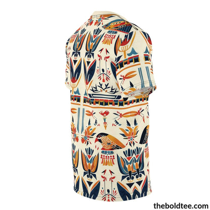 Egypt Pattern Tee - Premium All Over Print Crewneck Shirt Prints