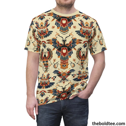 Egypt Pattern Tee - Premium All Over Print Crewneck Shirt Prints