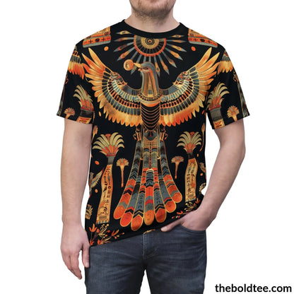 Egypt Pattern Tee - Premium All Over Print Crewneck Shirt Prints