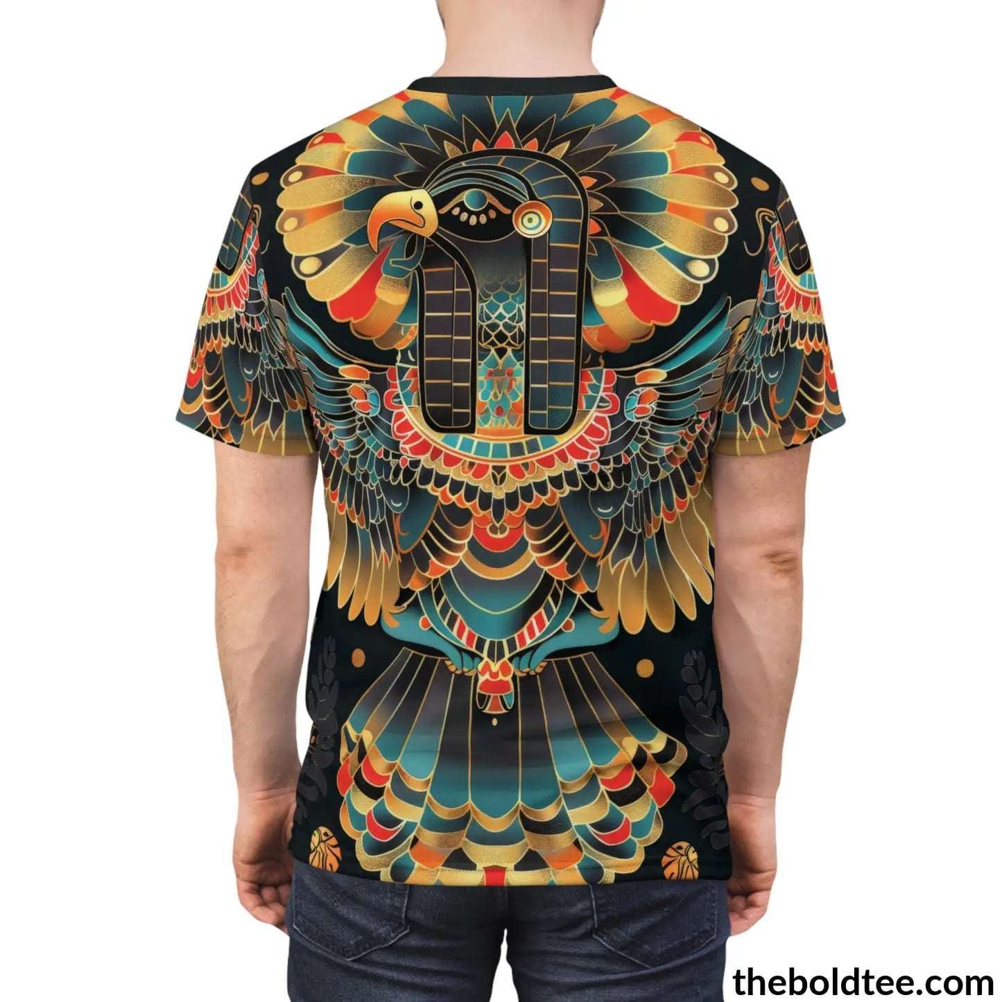 Egypt Pattern Tee - Premium All Over Print Crewneck Shirt Prints