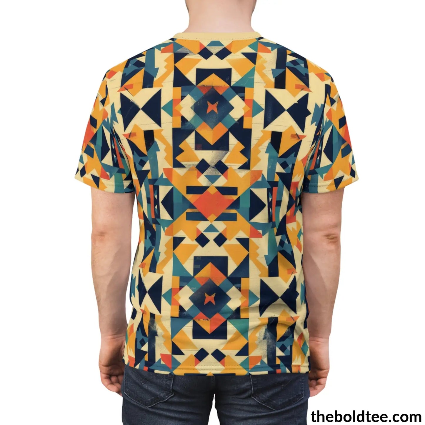 Egypt Pattern Tee - Premium All Over Print Crewneck Shirt Prints