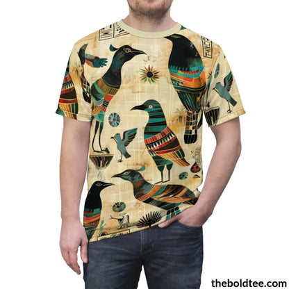 Egypt Pattern Tee - Premium All Over Print Crewneck Shirt Prints