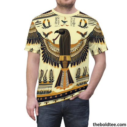 Egypt Pattern Tee - Premium All Over Print Crewneck Shirt Prints