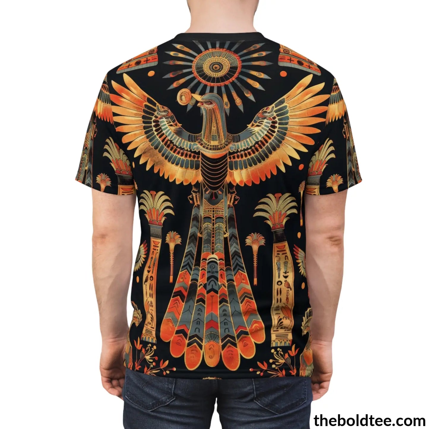 Egypt Pattern Tee - Premium All Over Print Crewneck Shirt Prints